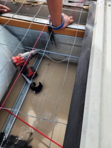 Roof removed for access