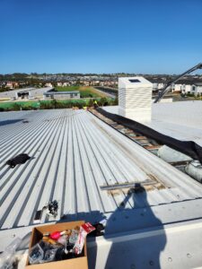 Roof removal for curtain install