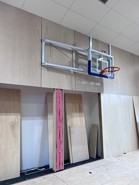 low ceiling sports hall