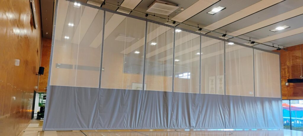 Completed gym divider Curtain